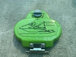 Kawasaki Glove Box Lid - Hatch Console Cover Green Zxi 750 900 1100 Used. Price: $24.94.