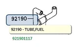 Kawasaki Oem 92190-1117 Tube Fuel New. Price: $30.00.