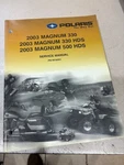 2003 Polaris Magnum 330 Hds 500 700 9918063 Service Shop Manual W Cd Used. Price: $16.50.