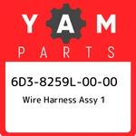 6D3-8259L-00-00 Yamaha Wire Harness Assy 1 6D38259L0000, New Genuine Oem Part. Price: $1410.48.