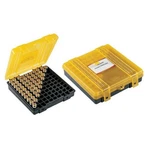 Plano 100 Count Handgun Ammo Hard Case Yellow Ammunition Box 9MM, .38, .44, .45 New. Price: $12.52.
