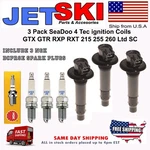New 3-PACK Seadoo 4-TEC Ignition Coil & Ngk Plugs All 130 155 185 215 255 260 Hp. Price: $127.09.