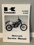 Kawasaki 1993-96 KLX250R Service Manual 99924-1165-03 Used. Price: $25.00.