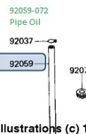 Kawasaki Oem Oil Pipe 92059-072 New. Price: $39.06.