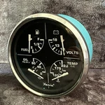 Faria Chesapeake Black Multifunction Gauge 5" GF4008B Used. Price: $224.97.