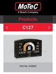 New Motec C127 Dash Display With Usb Kit. Price: $2999.99.
