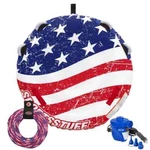 Airhead Towable 1-2 Persons Stars & Stripes Kit Includes Rope Pump New. Price: $129.99.