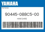 Yamaha Genuine Hose (L400) 90445-088C5-00 New. Price: $7.72.