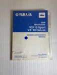 Yamaha LIT-18626-06-52 2006 Waverunner VX110 Sport/deluxe Manual New. Price: $21.00.