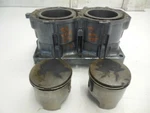 BB73 Yamaha Vxr 650 1995 Cylinder Good W Pistons 61L-11311-00-94 77MM Used. Price: $199.49.