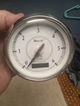 Faria Newport Ss 4" Tachometer W/hourmeter F/gas Inboard - 6000 Rpm Used. Price: $80.00.