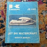 1977-80 Oem Kawasaki Service Manual JS440 Jet Ski Used #99963-0001-03. Price: $20.00.