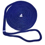New England Ropes 5/8" Double Braid Dock Line - Blue W/tracer 50'. Price: $149.00.