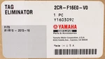 Yamaha Tag Eliminator Part Number 2CR-F16E0-V0-00 New. Price: $78.99.