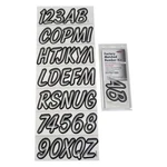 Hardline Products 400CLBLK - Series 3" Clear/black Boat Registration Kit New. Price: $15.99.