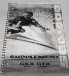 Oem Seadoo Gtx Gsx Shop Service Repair Manual Supplement O531-13G Used. Price: $20.00.