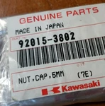One Genuine Kawasaki Nut Cap 5MM 92015-3802 Acorn Small Oem Nos Jet Ski New. Price: $5.00.