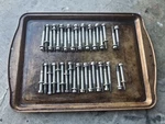 Yamaha 200 225 250 3.1L V6 OX66 Cylinder Head Bolt 90119-08M99-00 90119-08MA5-00 Used. Price: $45.00.