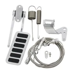 Universal Street Hot Rod Aluminum Gas Pedal + 24" Ss Throttle Cable & Spring Set New. Price: $53.66.