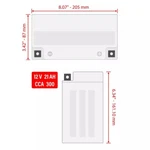 Caltric Agm Battery For Can Am Spyder Gs 2008-2010 / 990 2008-2009 New. Price: $120.74.