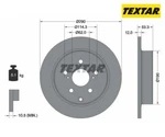 2PCS Brake Disc Pro Textar 92314203 For Toyota Mirai Neu. Price: $138.55.